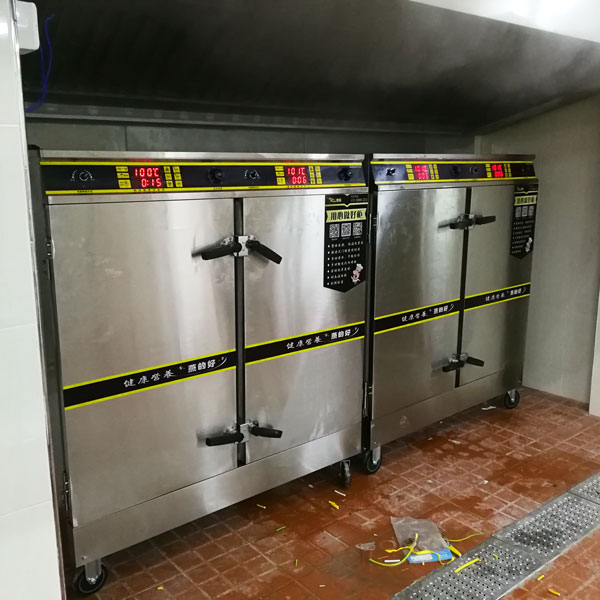 食堂厨房工程电热蒸柜配套