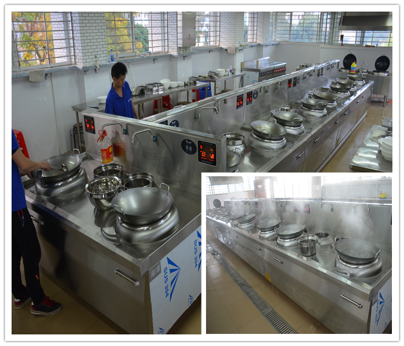 厨房工程案例-广西烹饪学校