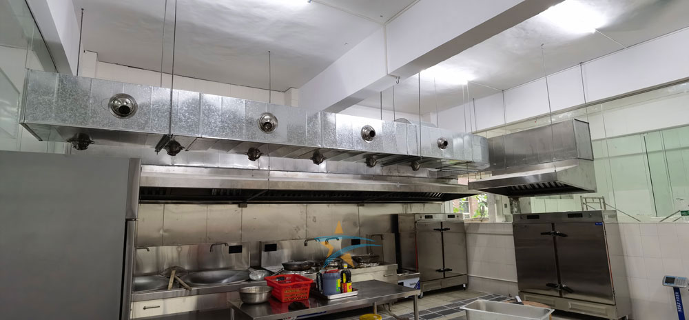 科视光学员工食堂厨房新风系统