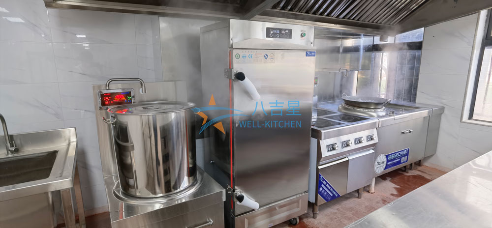 中山百盛生物科技食堂厨房工程烹饪区