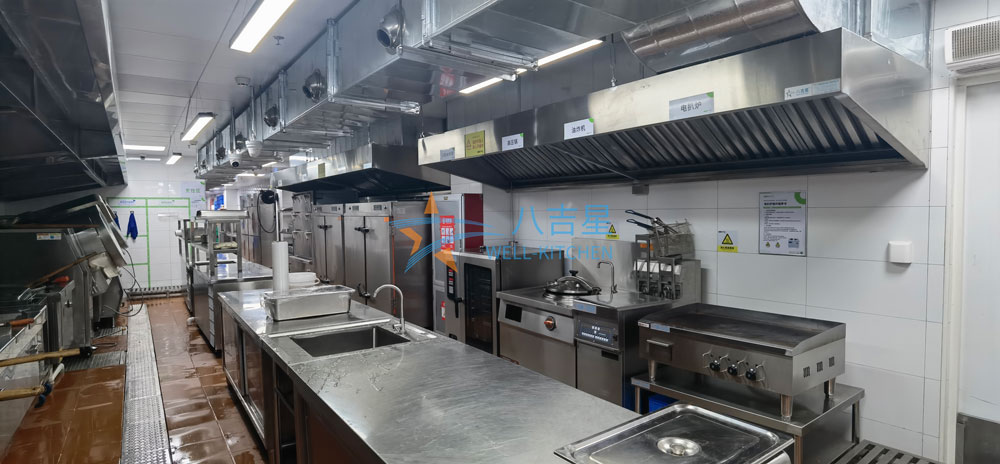 深圳开立生物医疗员工食堂厨房工程烹饪区